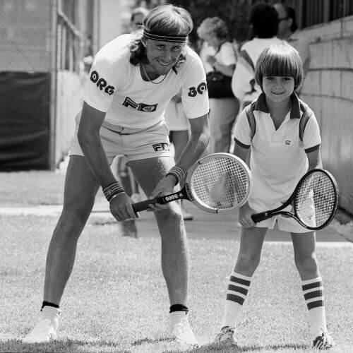 MB_SP_BB001A: Bjorn Borg and Andre Agassi