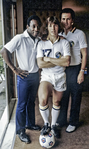 MB_SP_PE004: Pele, Rick Davis & Franz Beckenbauer