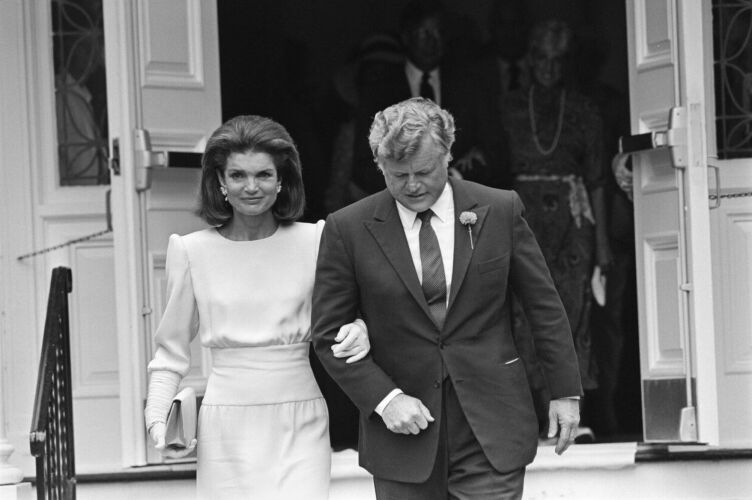 MIG_POL032: Jacqueline Kennedy And Ted Kennedy