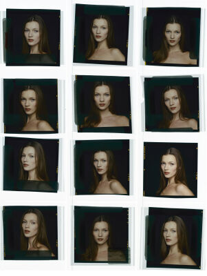 Kate Moss : Contact sheet: MossK_contact_037 | Iconic Licensing
