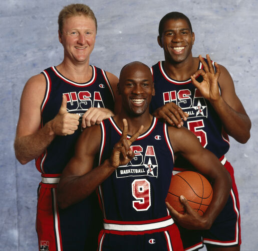 NL_1065: Michael Jordan, Larry Bird and Magic Johnson