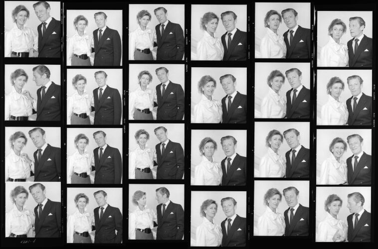 NP01A4_192B: Princess Alexandra and Angus Ogilvy