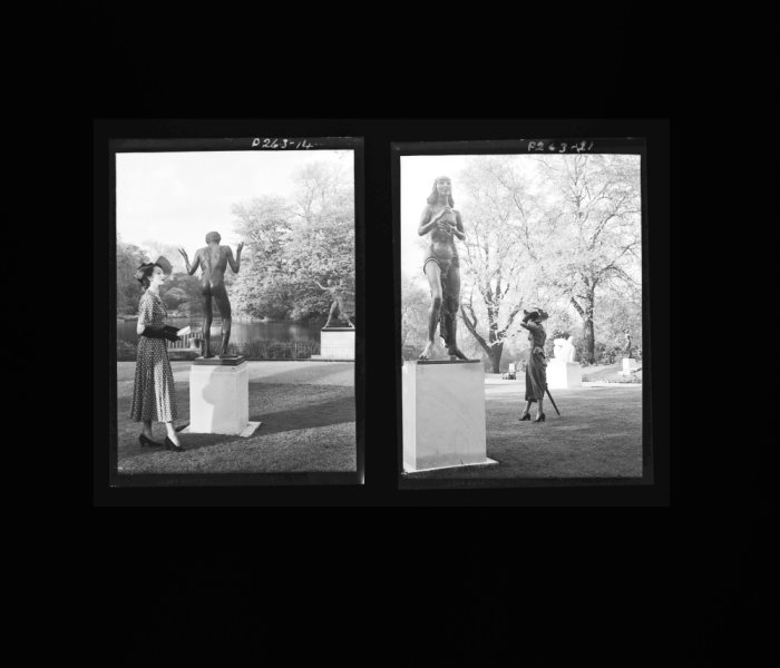 NP05E1_1948_032H: ’At the Sculpture Exhibition in Battersea Park’
