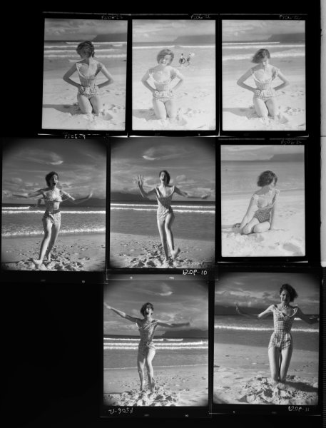 NP05E2_1951_035C: Wenda in swimsuit