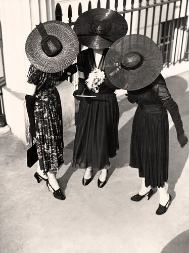 NP_FA_30s002_sepia: A trio of dresses by Victor Stiebel