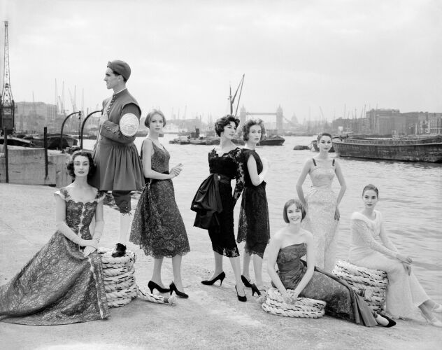 NP_FA_50s068: London Fashion Scene: The Evening Look is Lace