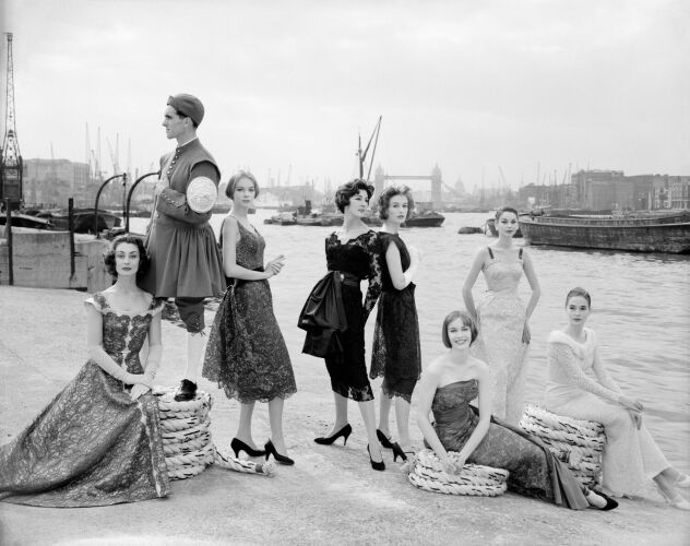 NP_FA_50s068: London Fashion Scene: The Evening Look is Lace
