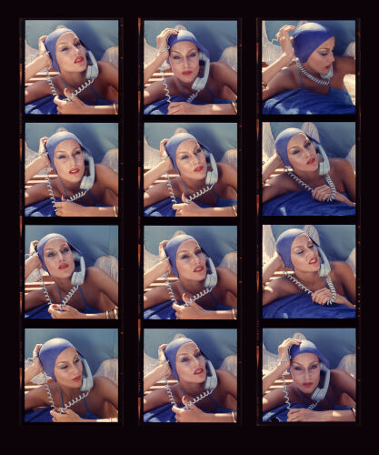 NP_FA_JH092: Jerry Hall Contact Sheet