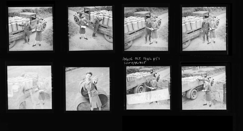 NP_NP05E1_1947_021: Suit Harvest - Milk Delivery, Vogue Oct 1942