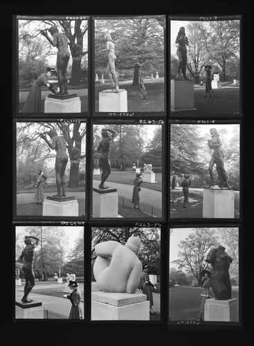 NP_NP05E1_1948_032B: ’At the Sculpture Exhibition in Battersea Park’