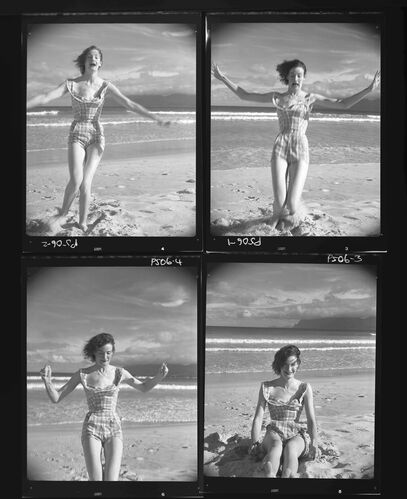 NP_NP05E2_1951_035F: Wenda in swimsuit