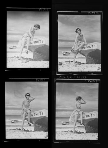 NP_NP05E2_1951_042: Wenda sitting on boat