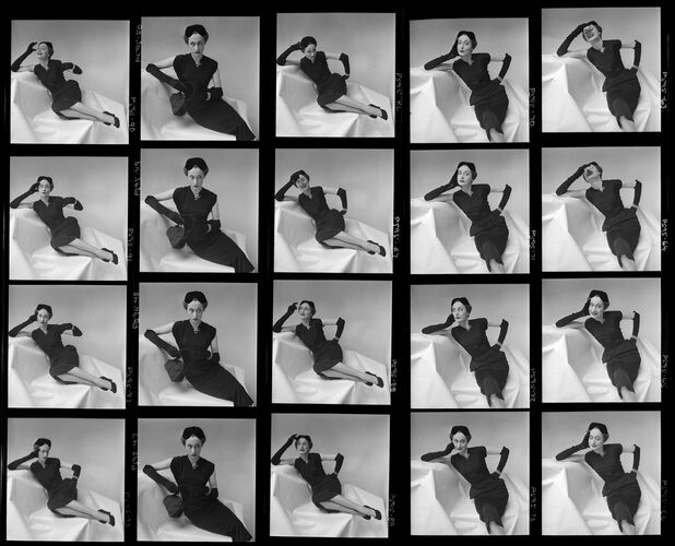 NP_NP05E2_1951_067A: Model in Black Dress