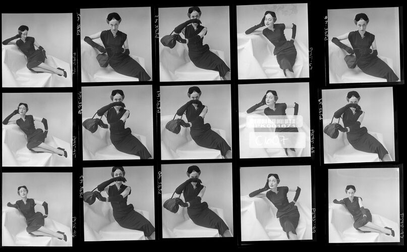 NP_NP05E2_1951_067B: Model in Black Dress