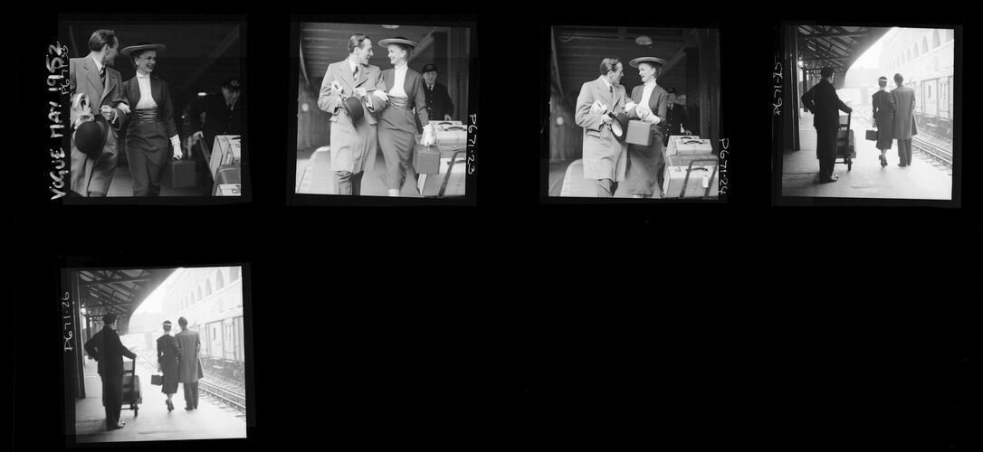 NP_NP05E3_1952_048: The Bride - departure Vogue May 1952