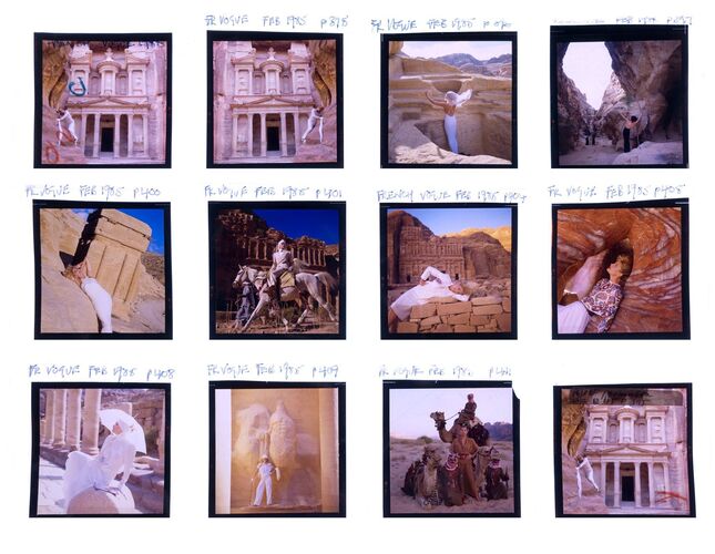 NP_NP07G3_Petra1984_001: Petra, Jordan, French Vogue 1984