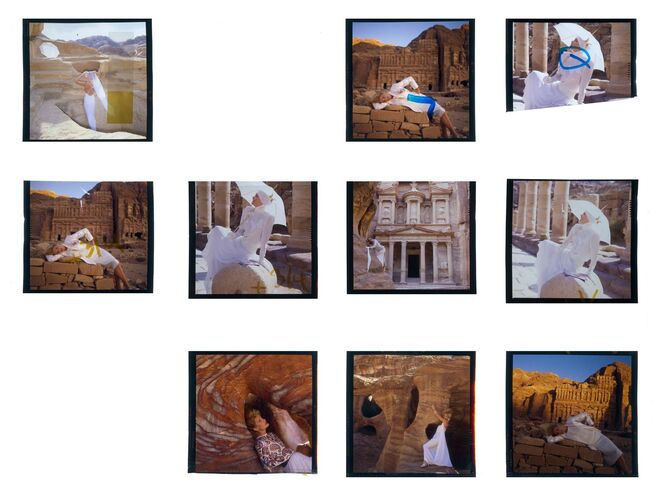 NP_NP07G3_Petra1984_024: Petra, Jordan, French Vogue 1984