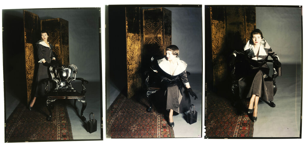 NP_NP09F2_1949_007A: Peter Russell Tie-Silk Coat Dress