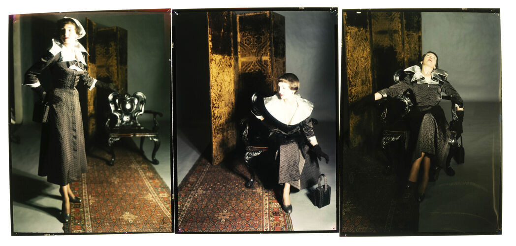 NP_NP09F2_1949_007C: Peter Russell Tie-Silk Coat Dress