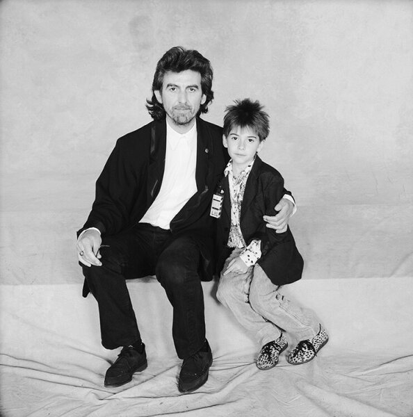 TB011: George Harrison and son