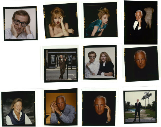 TON_A_Contact_046: Fred Astaire; Georgio Armani; Hardy Amies; Kate Adie; Mia Farrow; Rosanna Arquette; Woody Allen