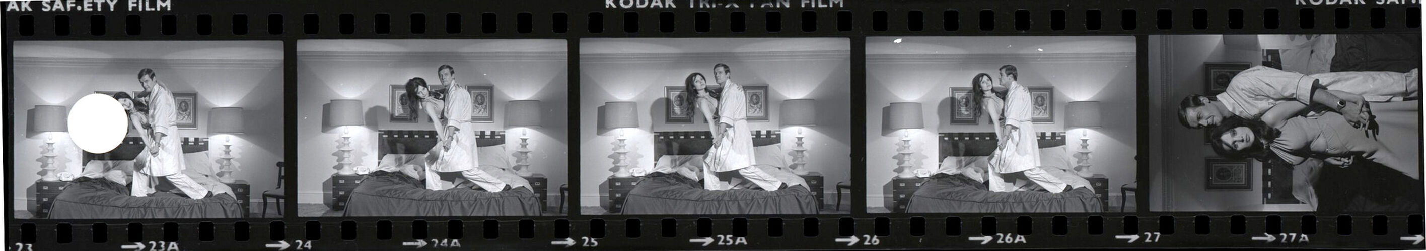 TON_Bond_Contact_001b: Roger Moore and Madeline Smith