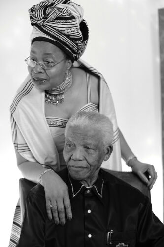 TON_NM001: Neslon Mandela and his wife Graça Machel, London 2008.