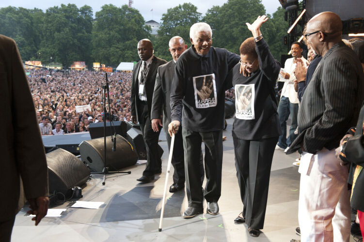 TON_NM022: Neslon Mandela and his wife Graça Machel