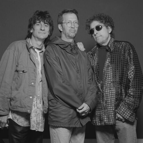 TON_RG020: Ronnie Wood, Erica Clapton and Bob Dylan