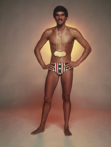 TON_TOS065: Mark Spitz With Medals