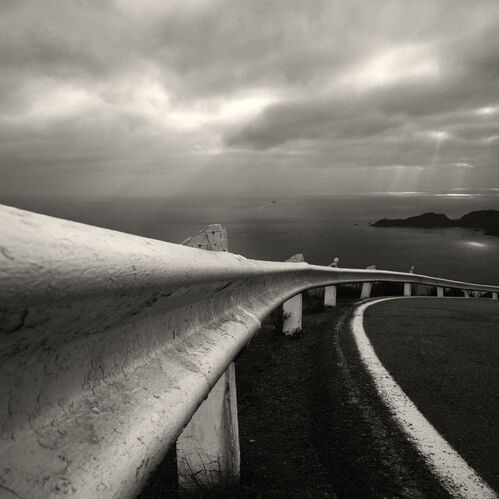 TZ_Landscape_009: Guard rail and Point Bonita, San Francisco